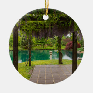 Adorno De Cerámica Pérgola de glicinias