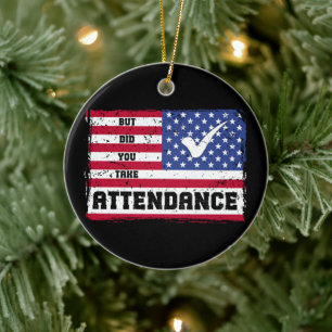 Adorno De Cerámica Pero, ¿aceptaste la bandera estadounidense del pro