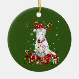 Adorno De Cerámica Peros de perro Navidades de renos de toros