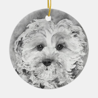 Adorno De Cerámica Perrito de Cavapoo