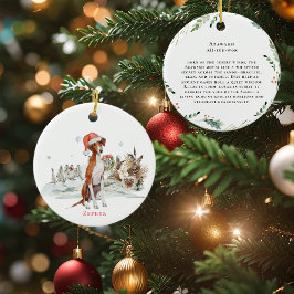 Adorno De Cerámica Perro acuático de Azawakh | Inicial