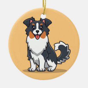 Adorno De Cerámica Perro Cute