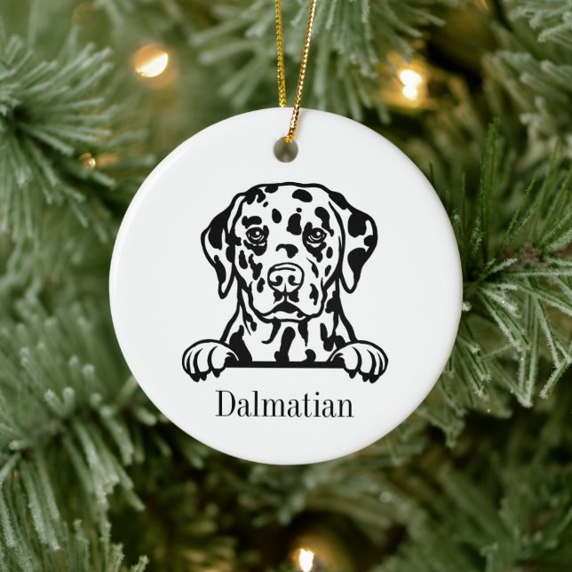 Adorno De Cerámica Perro dálmata (Árbol)