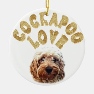 Adorno De Cerámica Perro de Cockapoo
