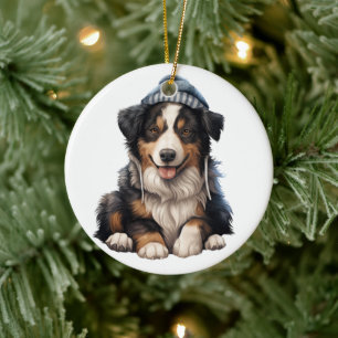 Adorno De Cerámica Perro de Collie personalizado