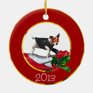 Adorno De Cerámica Perro de Jack Russell Terrier