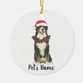 Adorno De Cerámica Perro de montaña Bernés personalizado