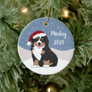 Adorno De Cerámica Perro de montaña de Bernese