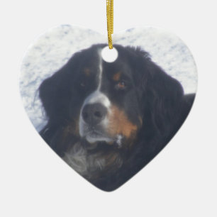 Adorno De Cerámica Perro de montaña de Bernese
