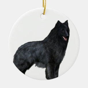 Adorno De Cerámica Perro de pastor belga