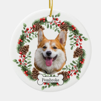 Adorno De Cerámica Perro de Pembroke Welsh Corgi