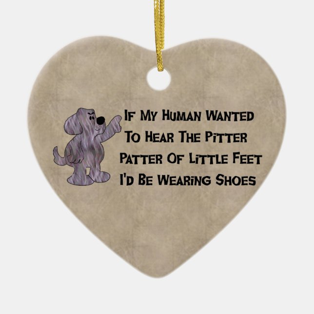 Adorno De Cerámica Perro de perrito Niño-Libre (Frente)