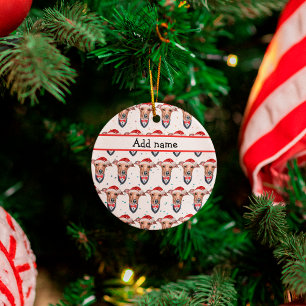 Adorno De Cerámica Perro de raza galgo italiano Navidad