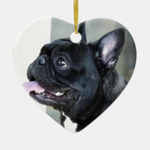 Adorno De Cerámica Perro del bulldog francés