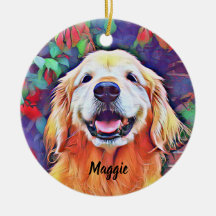 Perro del golden retriever en navidad vibrante de