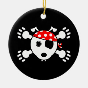 Adorno De Cerámica Perro del pirata