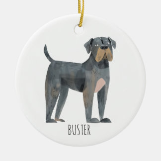Adorno De Cerámica Perro grande