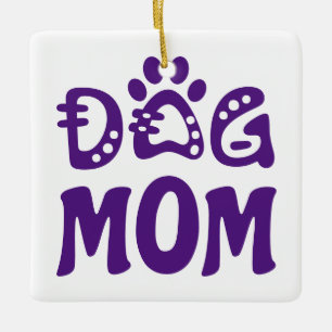 Adorno De Cerámica Perro Mamá