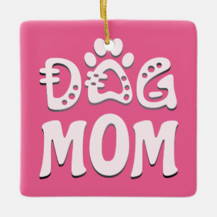 Adorno De Cerámica Perro Mamá