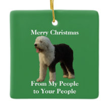 Perro pastor del navidad con el mensaje del día de