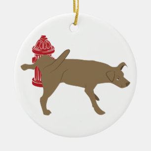 Adorno De Cerámica Perro picante