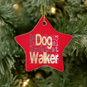 Adorno De Cerámica Perro Walker Extraordinaire