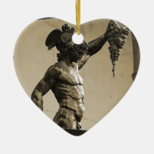 Adorno De Cerámica Perseus con el jefe de la medusa