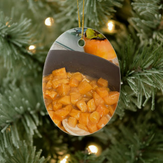 Adorno De Cerámica Persimmon Compote