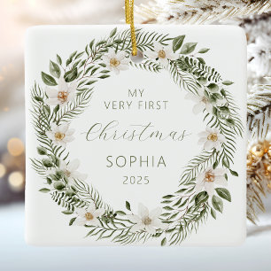 Adorno De Cerámica Persona;Bebé certificado primera guerra de Navidad