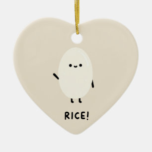 Adorno De Cerámica personaje de arroz lindo minimalista kawaii divert