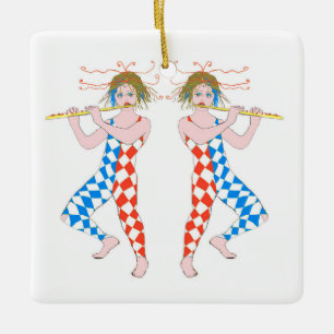 Adorno De Cerámica Personajes de Harlequin