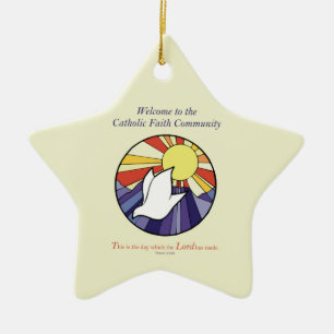 Adorno De Cerámica Personalice el nombre, círculo de la paloma de