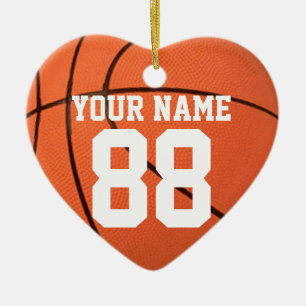 Adorno De Cerámica Personalícelo, baloncesto