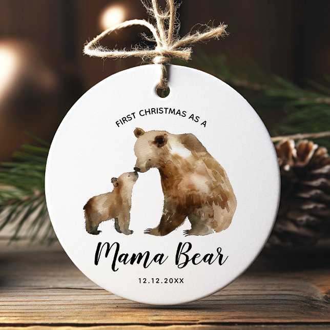 Adorno De Cerámica Personalised First Christmas as a mother (Subido por el creador)