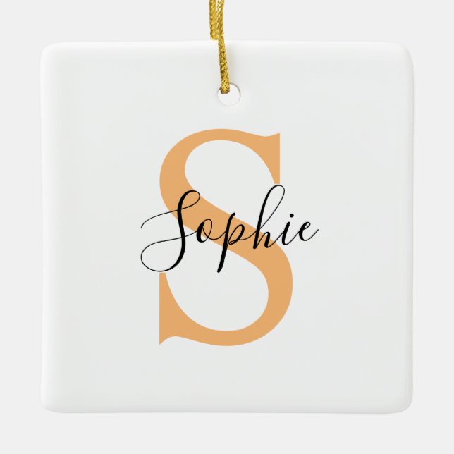 Adorno De Cerámica Personalised Your Name, Custom Name, Birthday Gift (Anverso)