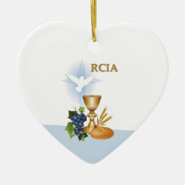 Adorno De Cerámica Personaliza, Felicitaciones RCIA Sacramento Católi