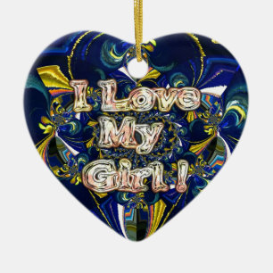 Adorno De Cerámica Personaliza tu amor infinito: Amo a mi Chica