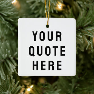 Adorno De Cerámica Personaliza Tu Cita Aquí Texto Personalizado Regal