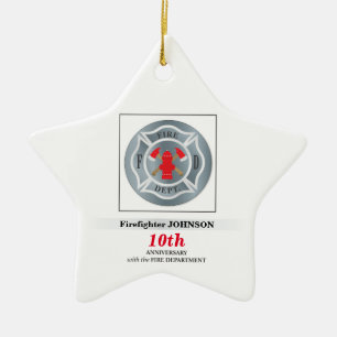 Adorno De Cerámica Personalizable, aniversario con Departamento de Bo