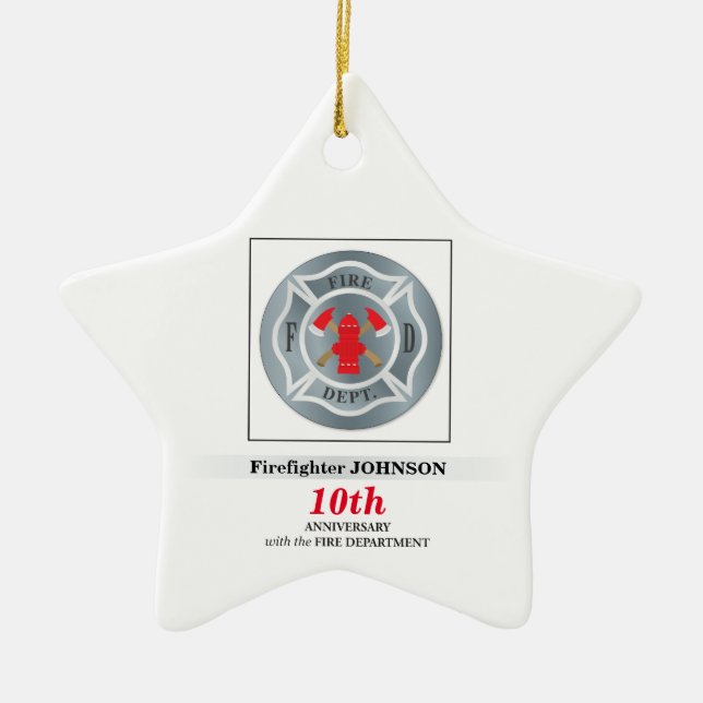 Adorno De Cerámica Personalizable, aniversario con Departamento de Bo (Frente)