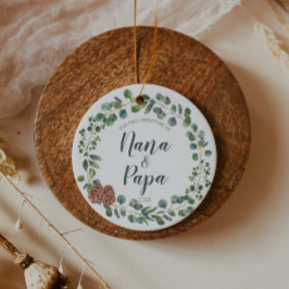 Adorno De Cerámica Personalizable apoda las primeras navidades como a