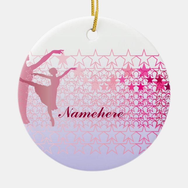 Adorno De Cerámica Personalizable: Bailarina (Frente)