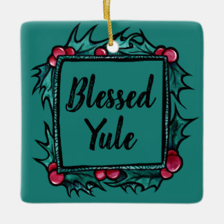 Adorno De Cerámica Personalizable Blessed Yule