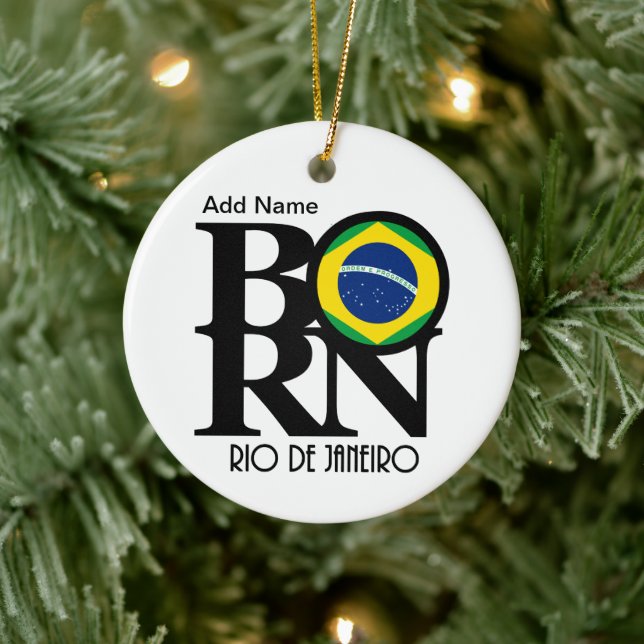 Adorno De Cerámica Personalizable BORN Rio de Janeiro (Árbol)