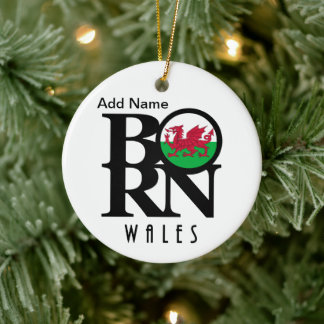 Adorno De Cerámica Personalizable BORN Wales