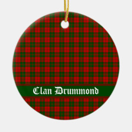 Adorno De Cerámica Personalizable Clan Drummond Tartan