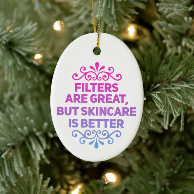 Adorno De Cerámica Personalizable Cuidados estéticos de la piel (Árbol)