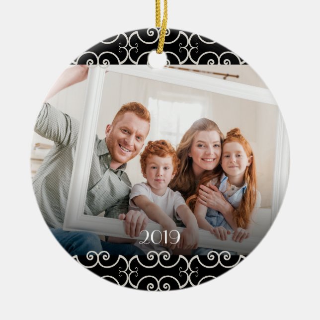 Adorno De Cerámica Personalizable de 2 lados Elegantes Desplazamiento (Frente)