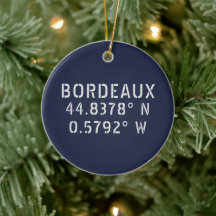 Personalizable de longitud Bordeaux Latitude