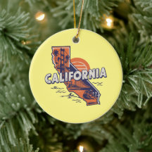 Personalizable de silueta estatal de California Re